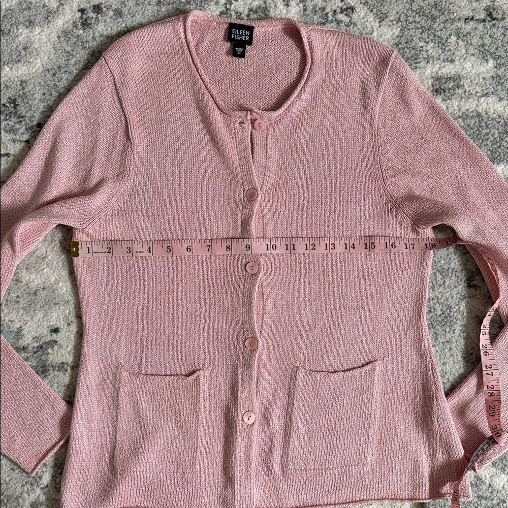 Eileen Fisher Silk Blend Button Cardigan - Picture 5 of 8